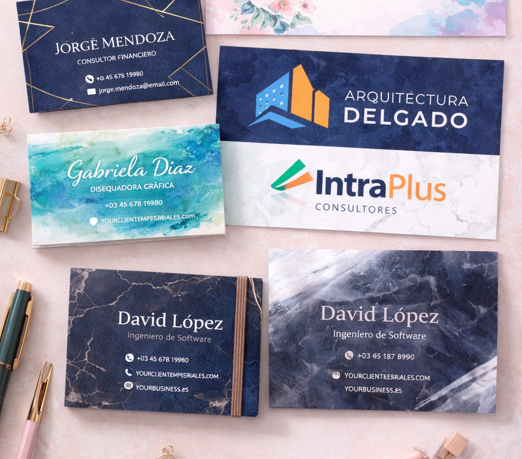 Diseño de tarjetas y banners